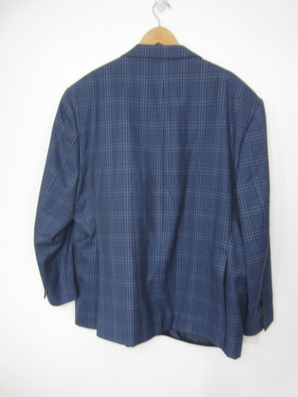 RALPH Ralph Lauren Blue Label 52R Blue Windowpane Plaid Sport Coat Wool Blend - Picture 6 of 10
